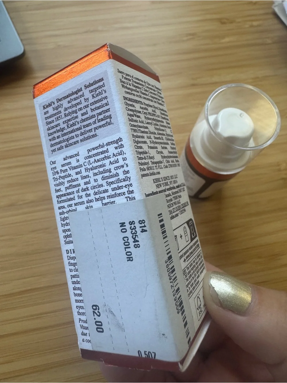 Kiehl's White & Orange Vitamin C Eye Serum - 15ml